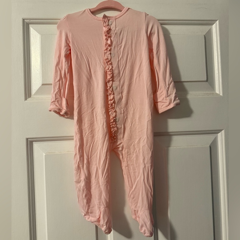 Pink Ruffle Baby Onesie